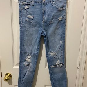 Abercrombie and Fitch distressed denim